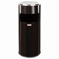 Урна с пепельницей 27 л, нержавеющая сталь, черная, LAIMA PROFESSIONAL в Краснокамске Урна с пепельницей 27 л, нержавеющая сталь, черная, LAIMA PROFESSIONAL в Краснокамске