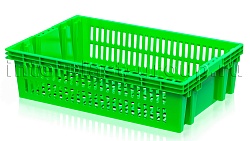 Ящик пластиковый для овощей, фруктов и хлеба Евролоток светло-зеленый