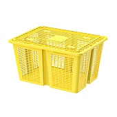 Ящик продуктовый универсальный 400х300х210 желтый