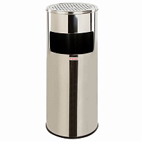 Урна с пепельницей 27 л, нержавеющая сталь, зеркальная, LAIMA PROFESSIONAL в Краснокамске