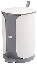 Контейнер для мусора Sтилъ с педалью 11 л серый 11 серый в Краснокамске
