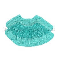 Бахилы бирюзовые 2000 шт (1000 пар), 16 мкм, однослойные, с одной резинкой, Эконом в Краснокамске