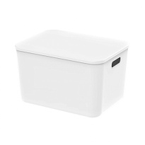 Ящик пластиковый вкладываемый белый 410х305х245 мм в Краснокамске