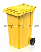 Контейнер для мусора 240 л желтый облегченный 240 желтый в Краснокамске Контейнер для мусора 240 л желтый облегченный 240 желтый в Краснокамске