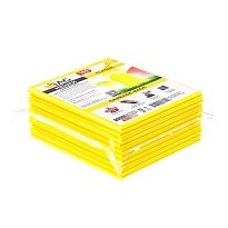 Мешки для мусора 160 л, желтые, в пачке 10 шт., ПВД, 40 мкм, 900х1100 мм, i-Bag в Краснокамске