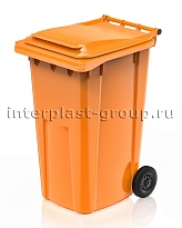 Контейнер для мусора 240 л оранжевый облегченный 240 оранжевый в Краснокамске