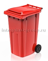 Контейнер для мусора 240 л красный облегченный 240 красный в Краснокамске