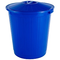 Мусорный бак с крышкой 70 л синий 70 синий в Краснокамске
