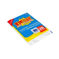 Мешки для мусора 20 л, с ручками, черные, в пачке 20 шт., ПНД, 10 мкм, 550х440 мм, Крепак, 4607075710023 в Краснокамске